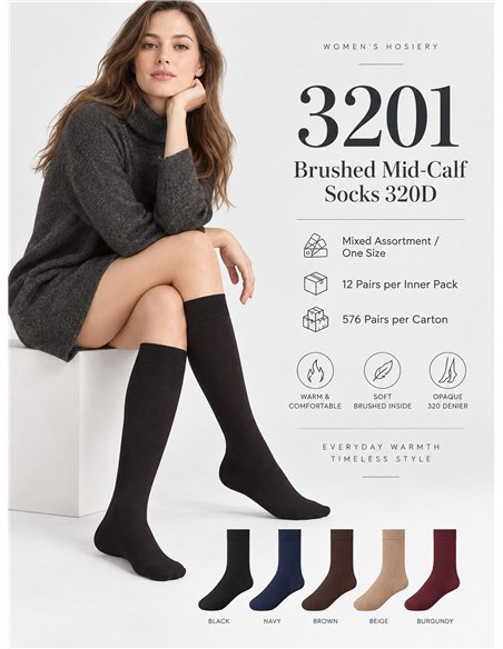 320D Fleece-gefütterte Thermosocken bis zur Wade