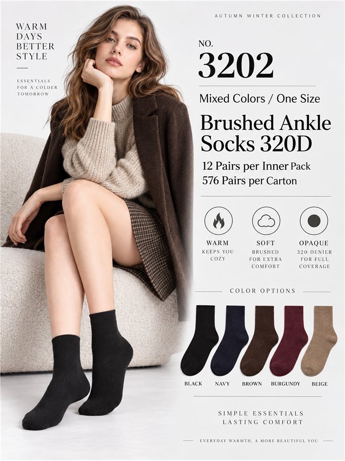 Chaussettes thermiques doublées en polaire 320D