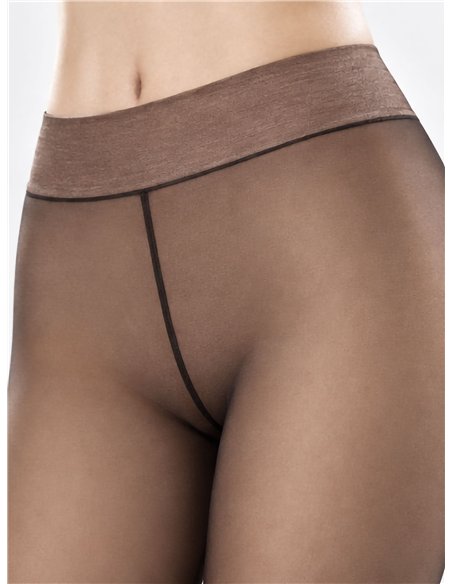 Thermoleggings aus 680D-Material mit lichtdurchlässigem Effekt