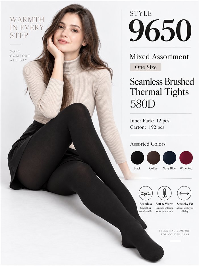 Culotte thermique sans coutures en polaire 580D