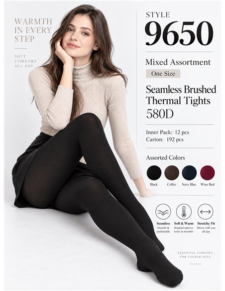 Culotte thermique sans coutures en polaire 580D