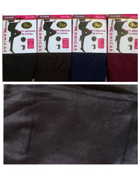 Culotte thermique sans coutures en polaire 580D