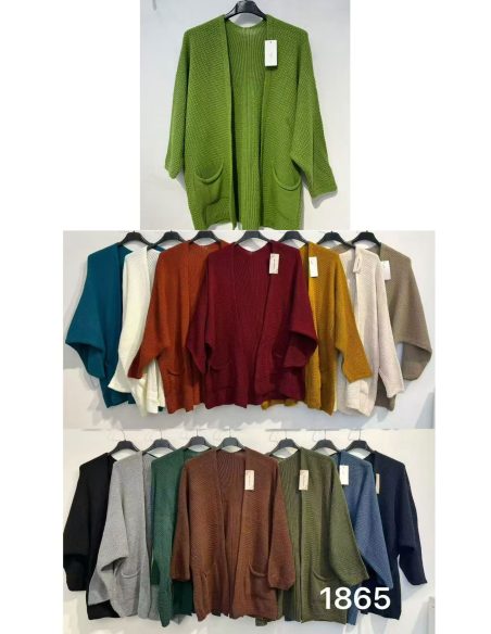 Oversize-Strickcardigan mit Taschen | ZD-1865 | B2B | Eshermosa