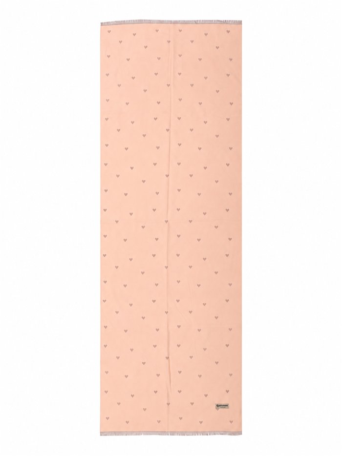 Écharpe à motif cœur