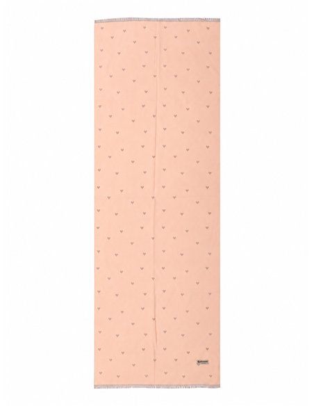 Écharpe à motif cœur
