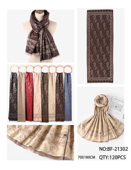 Sciarpa ornamentale con motivo paisley