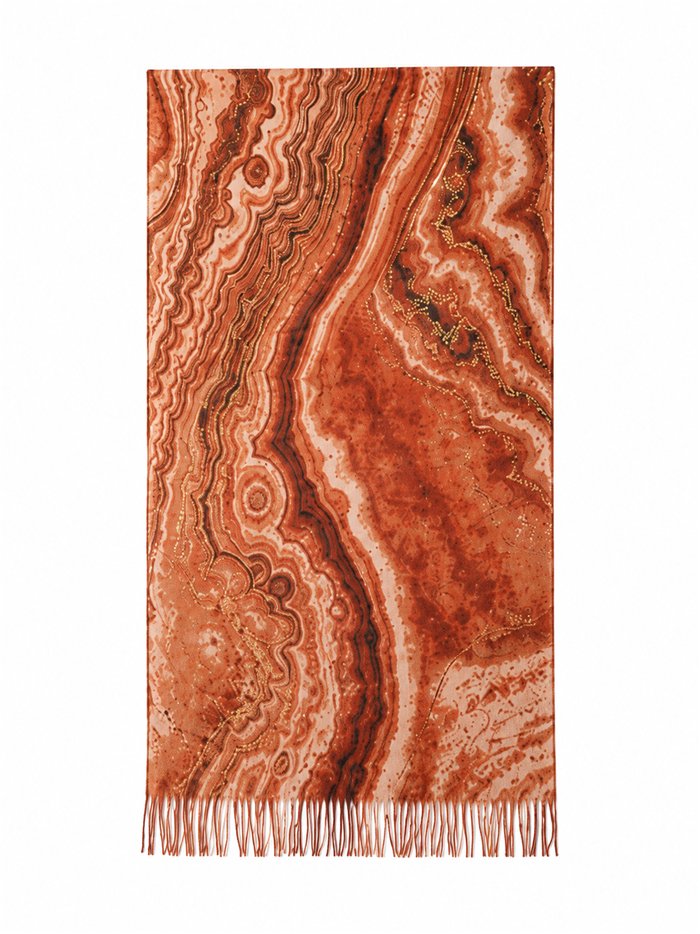 Écharpe à motif marbre