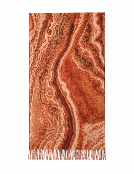 Écharpe à motif marbre