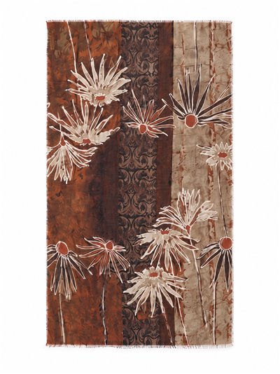 Bufanda floral artístico