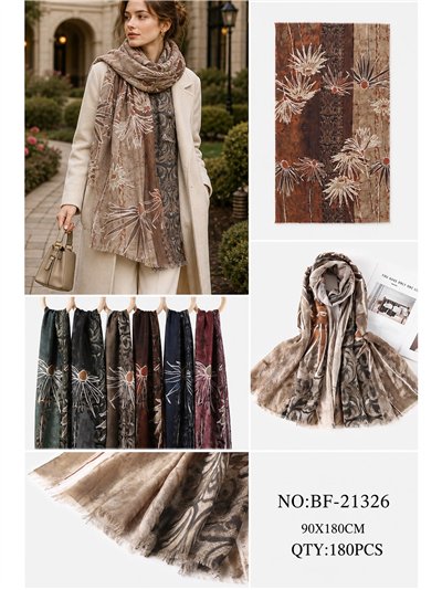 Bufanda floral artístico 2