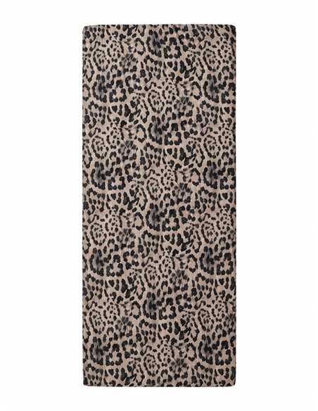 Bufanda animal print con brillo