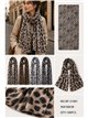 Bufanda animal print con brillo