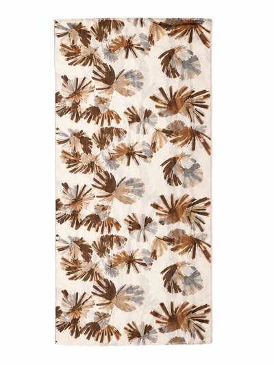 Bufanda floral efecto pincelada