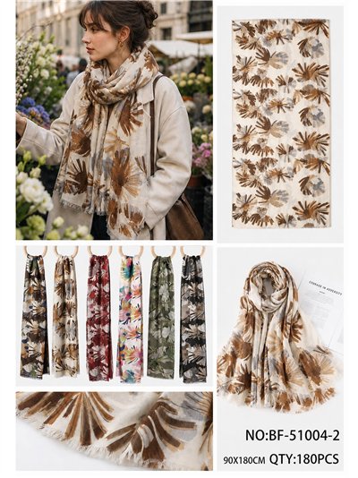 Bufanda floral efecto pincelada 2