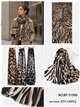Bufanda animal print combinado