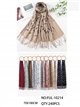 Fular plumas con flecos