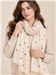 Fular estrellas con flecos