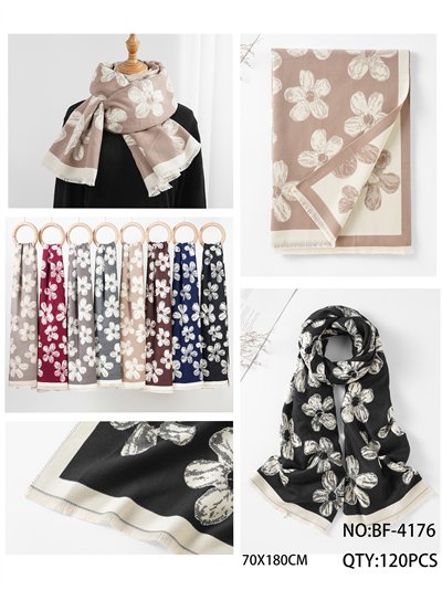 Écharpe maxi à fleurs 2