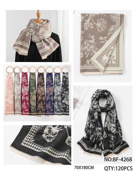 Lenço floral vintage