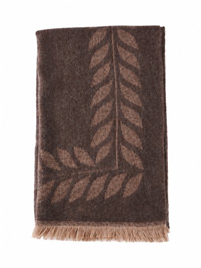 Shimmer leaf scarf