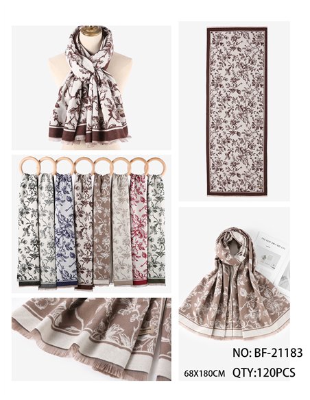 Lenço floral clássico