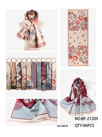 Bufanda floral oriental 2