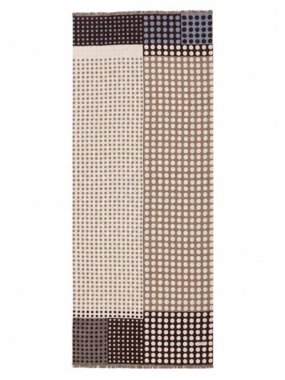 Bufanda lunares color block