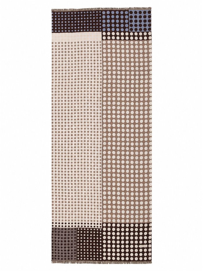 Bufanda lunares color block