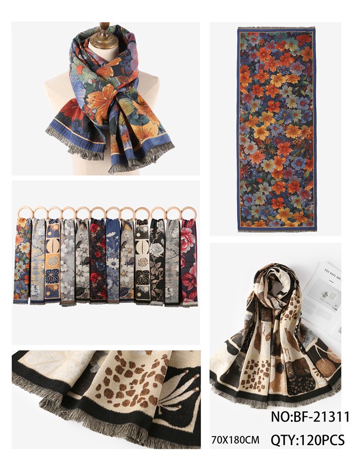 Bufanda estampada artístico