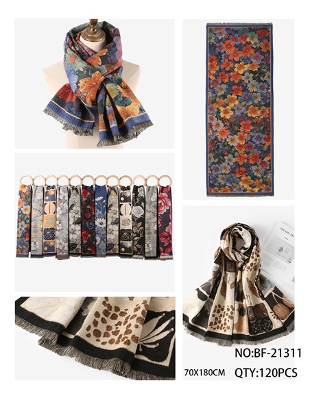 Bufanda estampada artístico
