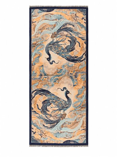 Bufanda estampada oriental