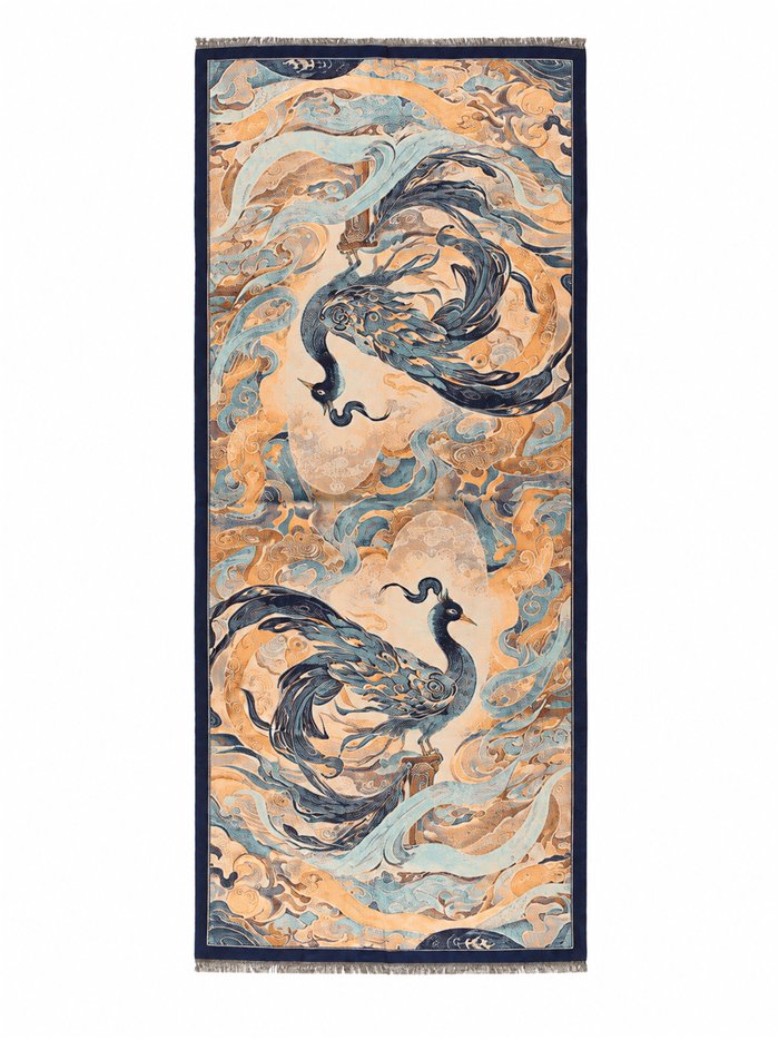 Bufanda estampada oriental