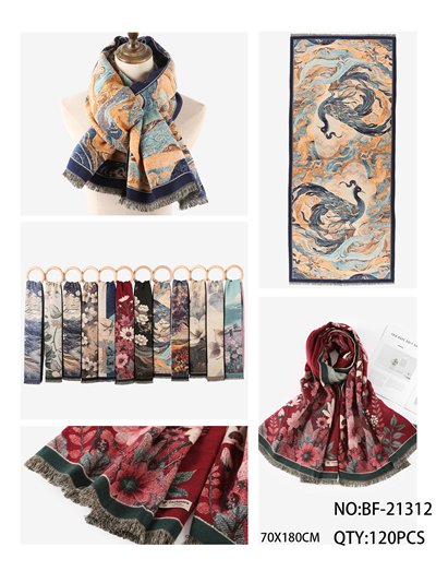 Bufanda estampada oriental 2