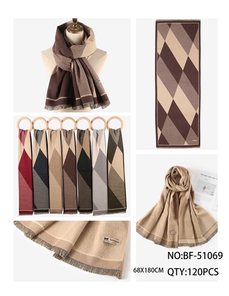 Bufanda rombos color block