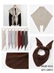 Bufanda triangular liso