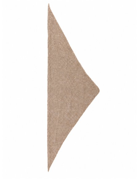 Bufanda triangular liso efecto mohair