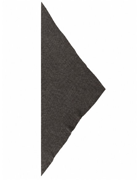 Cachecol triangular de malha canelada