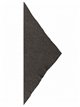 Cachecol triangular de malha canelada