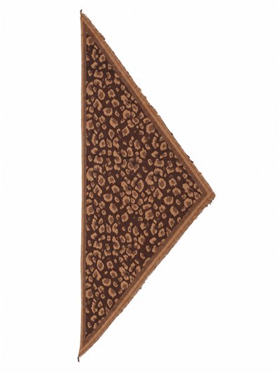 Bufanda triangular animal print