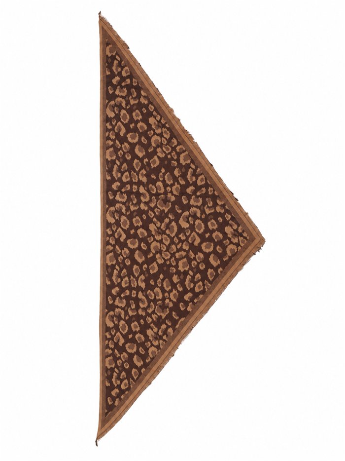 Bufanda triangular animal print