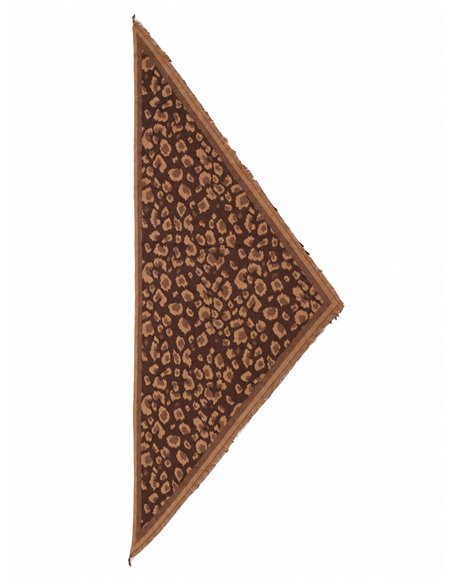 Bufanda triangular animal print