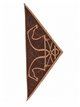 Bufanda triangular estampado ecuestre
