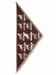 Bufanda triangular caballos