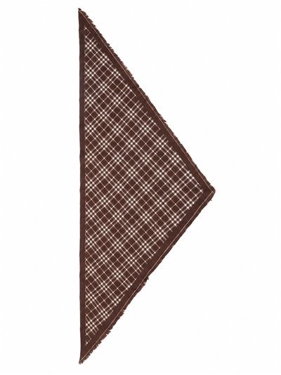 Bufanda triangular de cuadros