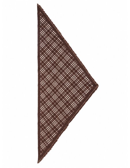 Bufanda triangular de cuadros