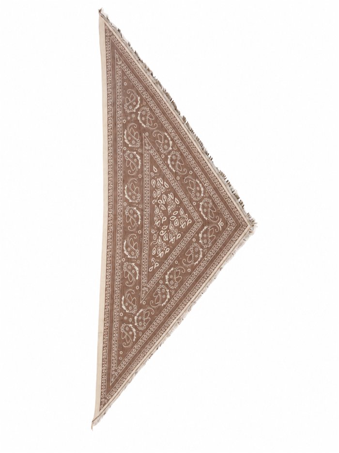 Bufanda triangular paisley