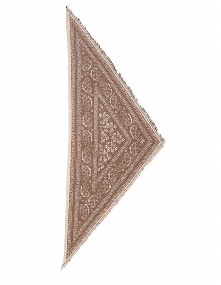 Bufanda triangular paisley