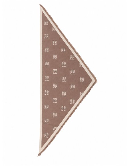 Bufanda triangular estampado