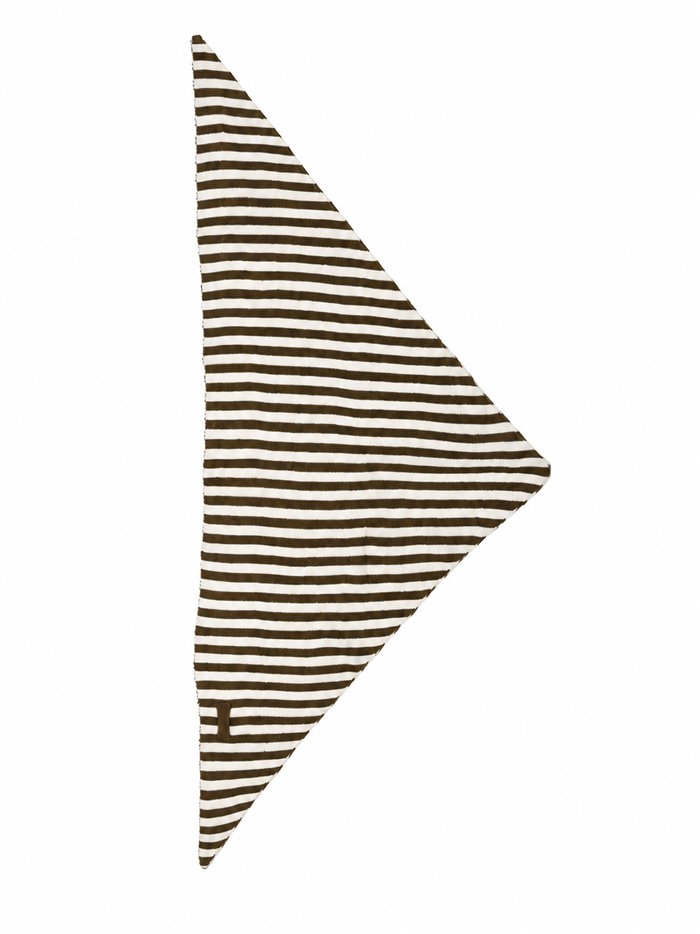 Bufanda triangular rayas efecto mohair