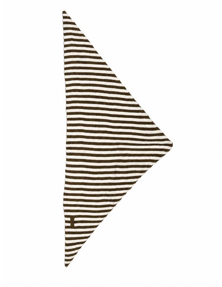 Bufanda triangular rayas efecto mohair